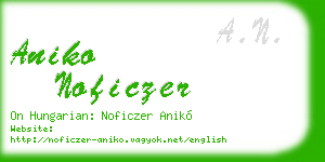 aniko noficzer business card